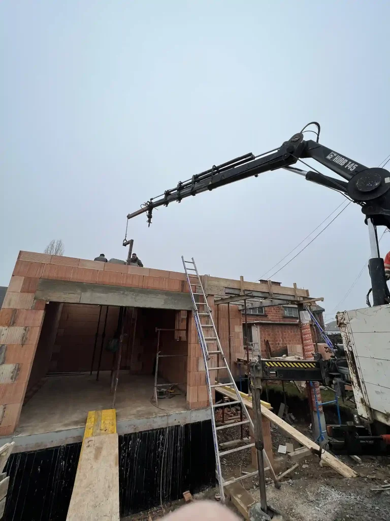 Vue extérieure d’une maison neuve réalisée clé en main à Mommenheim.
