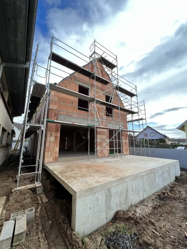Maison individuelle clé en main construite en 6 mois à Mommenheim, près de Haguenau.